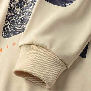 Nouvelle tendance Article hommes surdimensionné 320gsm français éponge coton à capuche poids lourd blanc décontracté hommes mode sweats à capuche et sweat - Product Image 4