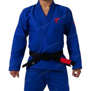 ชุดกีฬาผ้าฝ้าย BJJ สำหรับผู้ชายชุดยูโดผ้าฝ้ายพรีเมี่ยม - Product Image 1