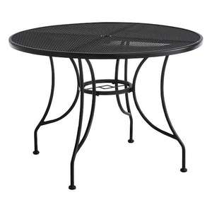Juegos de mesa de comedor de jardín de hierro, acabado negro, muebles de exterior modernos portátiles plegables duraderos para entrada de apartamento, uso en el patio - Product Image 3