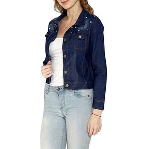 Vêtements d'hiver à manches longues femmes jeans vestes taille personnalisée en gros femmes jeans vestes - Product Image 3