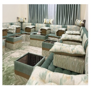 Sofá estilo Majlis árabe, diseño clásico, elegante conjunto para sala de estar, asientos de esquina de lujo, diseño que ahorra espacio - Product Image 1