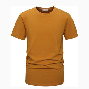T-shirts techniques imprimés de style décontracté, taille plus, pour hommes, en coton 100% de haute qualité, tricotés, à manches courtes, respirants, personnalisables en OEM - Product Image 3