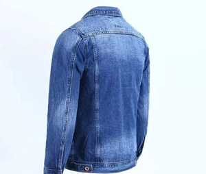 แจ็กเก็ตแนวสตรีทมีฮู้ดสำหรับผู้ชายเสื้อแจ็คเก็ตผ้าแคนวาสมีฮู้ดยีนส์มีโลโก้ด้านหน้าสไตล์สตรีทแฟชั่นสำหรับฤดูหนาว - Product Image 3