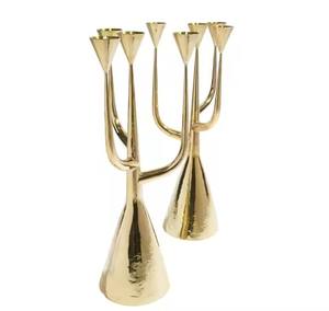 Bougeoir royal antique Décoration intérieure traditionnelle pour les festivals culturels et l'éclairage des temples - Product Image 3