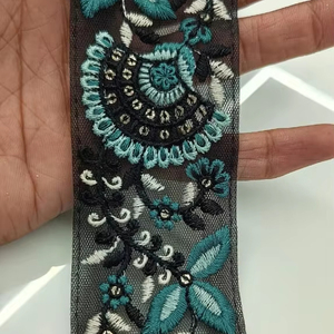 Bordado de malla de nailon de alta gama, encaje, lentejuelas, estilo de negocios para confección, zapatos, bolsos de ropa, proyectos decorativos para fiestas - Product Image 1