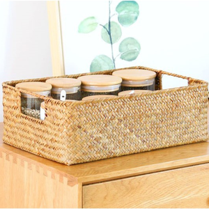 Sedge Seagrass Eco-Friendly Storage <b>Baskets</b> Kids Toys Organizer for <b>Nursery</b> Kitchen Home Use Wholesale <b>Laundry</b> <b>Basket</b> - Product Image 2
