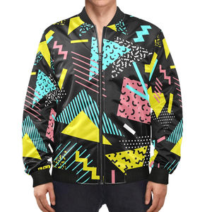Chaqueta de bombardero de hombre de tamaño personalizado nuevo elegante con estampado gráfico personalizado para adultos chaqueta de bombardero de manga larga cálida de invierno para hombre - Product Image 4