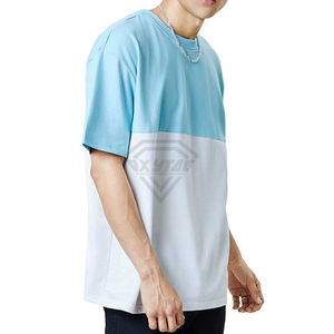 Vente en gros t-shirt surdimensionné 100% coton lavé vintage grande taille t-shirts fait votre propre marque logo lavage à l'acide t-shirt blanc - Product Image 4