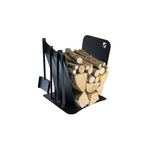 El mejor patrón de tendencia, juegos de chimenea de Metal, estante de almacenamiento de leña de hierro de una sola capa, soporte de troncos, tamaño personalizado, forma, Color - Product Image 5