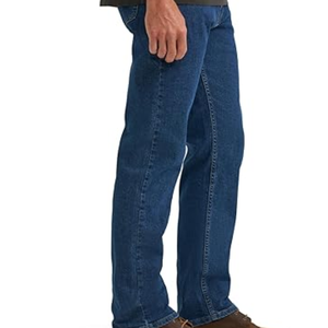 Jeans pour homme coupe classique avec taille confortable et extensible – Pantalon en denim extensible pour un usage quotidien décontracté, durable et confortable toute la journée - Product Image 2