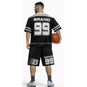 ชุดฟุตบอลอเมริกันสไตล์ใหม่ล่าสุด แบบกำหนดเอง แห้งเร็ว คุณภาพเยี่ยม ขายส่งเสื้อฟุตบอลสั่งทำพิเศษ - Product Image 2