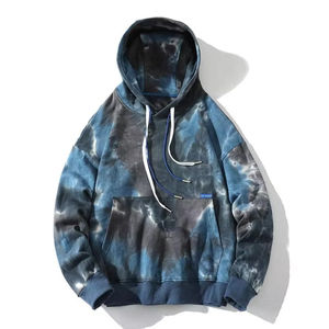 Classic Bleach Fleece Mujeres Hombres Unisex Pullover Sudadera Tie Die Hoodies Tie Dye Fleece Hoodie - Product Image 6