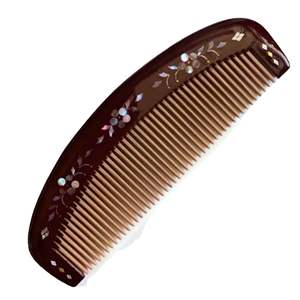 Peine de Madera para Desenredar el Cabello al Mejor Precio al por Mayor, Peine de Madera de Neem de Alta Calidad para Uso Doméstico, Peine de Bolsillo Pequeño con Acabado Natural - Product Image 1