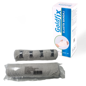 Bandage de compression élastique médical professionnel 15cm x 5m, enveloppement orthopédique de soutien post-chirurgical - Product Image 1