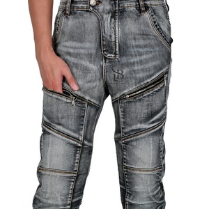 Venta al por mayor Moto Estilo Jeans Marca Resistencia A LA Abrasión Armadura Bolsillos Alta Protección Reforzado Tallas Grandes Pantalones Personalizables - Product Image 4