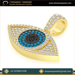 Trendy 10K Solid <b>Gold</b> Religious Peace Moissanite <b>Tester</b> Pass Necklace Bling Custom Christian Eye Layering Fine Pendants Charm - Product Image 2