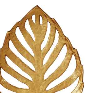 Plateau de service en métal de feuille de conception d'art déco de luxe plateau de fruits de cuisine moderne artisanat - Product Image 4