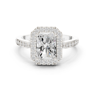 Bague en diamant carré Moissanite 10K - Product Image 2