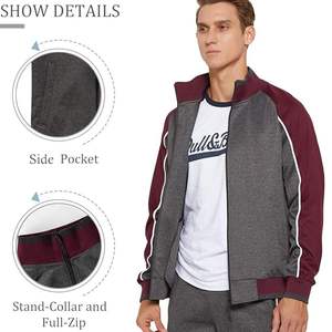 ชุดวอร์มผ้าฝ้าย100% สำหรับผู้ชายชุดวอร์มสำหรับใส่เล่นยิมดีไซน์ออกแบบโลโก้ได้ตามต้องการ - Product Image 5