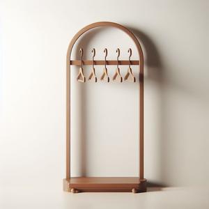 Classic <b>Wooden</b> Coat <b>Rack</b> Stand Efficient Entryway and Hallway Organization Elegant <b>Storage</b> Solution - Product Image 3