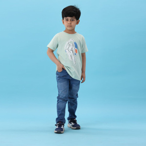 T-Shirt à manches courtes en coton peigné pur pour garçons, personnalisé, OEM/ODM, 100% - Product Image 6