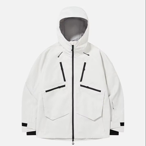 Chaqueta de esquí para hombre, impermeable, térmica, con cremallera, transpirable, para snowboard, con capucha, talla grande - Product Image 1