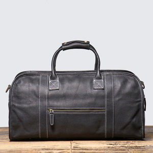 Vente d'usine noir sac de voyage étanche bagages sac de voyage en cuir pour hommes et femmes - Product Image 4