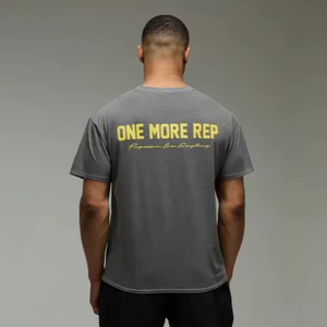 2025 Men's Oversized Streetwear T-Shirt Cotton/<b>Polyester</b> Customized Premium Sewing Long Wholesale OEM <b>Yarn</b> Dyed Knitted Blank - Product Image 1