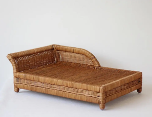 Mimbre artesanía mascota gato perro cama casa ratán mascotas suministros invierno cálido lujo perro cama-con SISU - Product Image 1