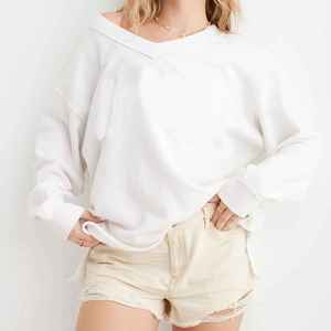 Sudadera personalizada con cuello levantado para mujer, sudadera informal de lana de algodón suave con estampado de lentejuelas para invierno y otoño - Product Image 6