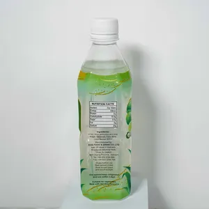 Taze doğal lezzet hiçbir koruyucu madde 500ml şişe 40% Aloe Vera içeceği diyet ücretsiz örnek ISO HACCP sertifikası Viet Nam