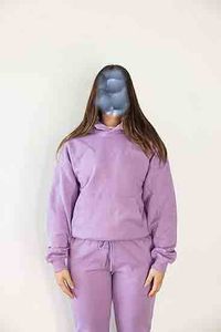 Streetwear Unisex Men Hooded Breathable Fleece <b>Jogger</b> Sweatsuit Tracksuit Sweatpants <b>Oversized</b> Hoodie Set 100% Cotton Custom - Product Image 6