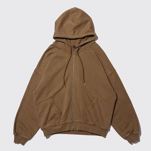 Sudadera con capucha de algodón 100% informal para hombre Suéter bordado de invierno con cremallera de manga larga con nuevo diseño - Product Image 1