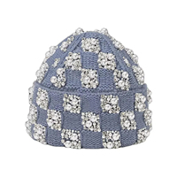 Bonnet en laine mérinos tricoté personnalisable, style urbain, unisexe, décontracté, coupe-vent, qualité supérieure, neuf, en stock usine