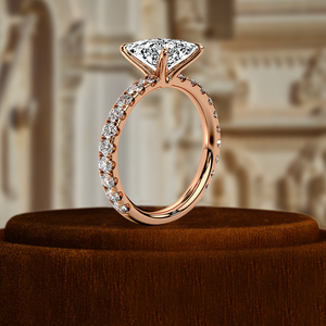 Anillo de Compromiso Solitario con Diamante Cultivado en Laboratorio de Corte Princesa de 1 Quilate, Certificado IGI, Anillo de Boda de Oro Amarillo de 14k para Regalo de Aniversario - Product Image 5