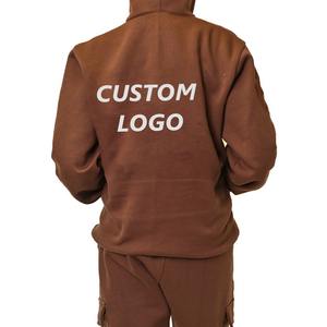 Personalizado Rhinestone 3D Puff impresión bordado cremallera suéter abrigo cara completa Zip Up sudaderas con capucha 3D impreso Sudadera con capucha Puff - Product Image 6