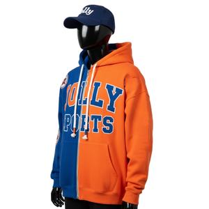 Sudadera con Capucha y Cremallera para Mujer, Tejido Grueso de 320 GSM, Algodón y Poliéster, Paneles de Bloques de Color, Logotipo Bordado Personalizado, Sudadera Básica con Cremallera - Product Image 4