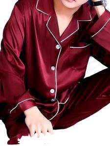 Al por mayor Bata de mujer de lujo de alta calidad, de satén y seda, de color liso, larga, para hotel y uso doméstico, tipo camisón - Product Image 3