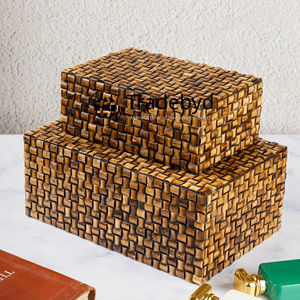 Handmade bone inlay and mother of pearl inlay box for <b>jewelry</b> <b>storage</b> elegant decor piece luxury gift organizer Tradebyd - Product Image 1