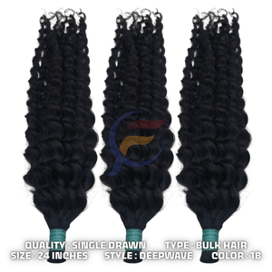 Vente en gros d'extensions de cheveux 100% humains vierges Remy Deep Wave Styling Tresses Produits de vente de cheveux - Product Image 4