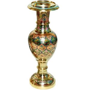 Florero de metal antiguo superventas para bodas y decoración del hogar, florero de lujo hecho en latón, florero moderno personalizado - Product Image 1