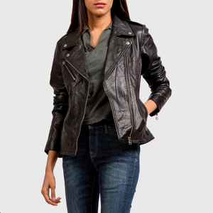 Best Arrival Women Fashion <b>Leather</b> <b>Jackets</b> for Winter Clothing / Top Selling <b>Long</b> Sleeve Blank <b>Leather</b> <b>Jackets</b> - Product Image 2