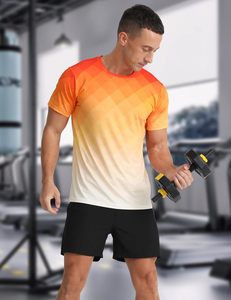 Camiseta atlética para hombre, camiseta de gimnasio de rendimiento, camisetas de manga corta para correr y entrenamiento de secado rápido que absorbe la humedad - Product Image 3
