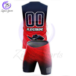 Completamente sublimado mejor proveedor de calidad superior nuevos adultos usan nueva moda al por mayor tasa de desgaste del equipo deportivo 7 en 7 uniformes - Product Image 3