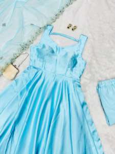 El último traje étnico Anarkali para mujer india y pakistaní con ropa de trabajo en piedra para adultos para fiestas y ocasiones especiales - Product Image 4