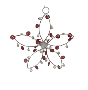 Adorno colgante de cuentas y hierro decorativo a granel al por mayor, niquelado, nuevo diseño, decoración para el hogar y la Navidad - Product Image 6