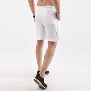 Gran oferta, pantalones cortos de entrenamiento de gimnasio personalizados para hombres, diseño informal de poliéster liso para adultos - Product Image 4