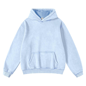 Ensemble de sweat à capuche surdimensionné personnalisé pour hommes 2 pièces pull en coton Jogger Streetwear vêtements d'hiver survêtement en polaire personnalisé teint en plaine - Product Image 1