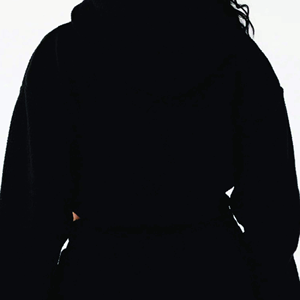 ชุดเสื้อครอปแบบสวมศีรษะแขนยาวทรงหลวมสำหรับผู้หญิงชุดเสื้อผ้าคอตตอนโอเวอร์ไซส์ผลิตตามสั่งเสื้อฮู้ดสำหรับฤดูใบไม้ร่วง - Product Image 5