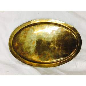 Plateau de luxe en laiton personnalisé avec poignée, vente chaude, prix bas, plateau de service en métal très vendu, polissage miroir - Product Image 4